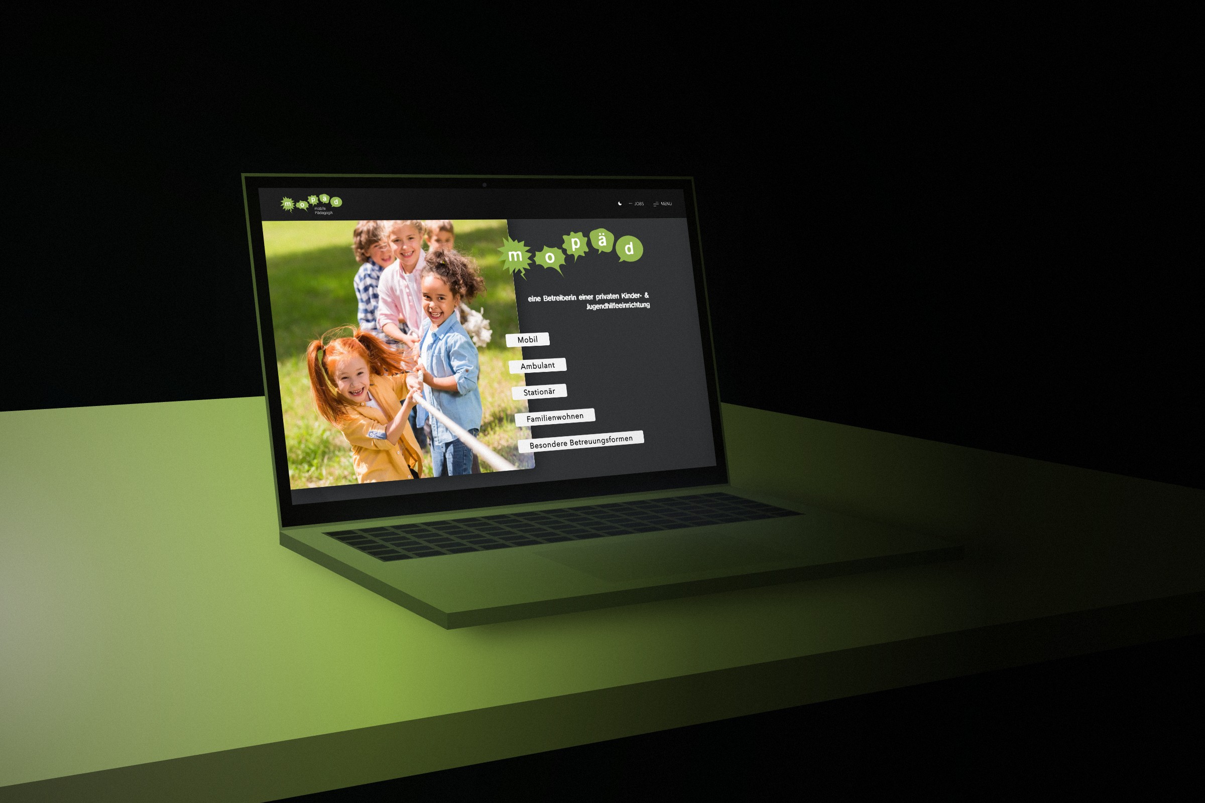 Website Desktop – Mopäd gGmbH